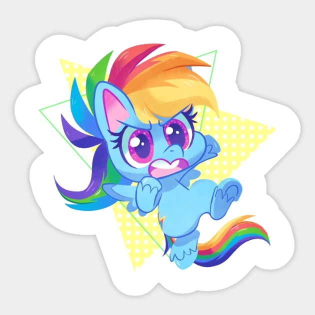 Pony Life - Dashie Sticker by sharmie